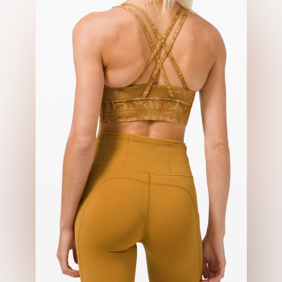 Lululemon”Iced Dye”Ice Wash Spiced Bronze Fast/Free Legging Sz-12/Energy Bra-10 - Picture 14 of 15